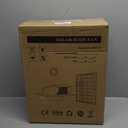 25W Solar Roof Vent Fan with 8 Inch Removable Roof Vents,Solar Attic Exhaust Fan for Ventilation System,Ideal Soalr Roof Fan for Garage, Shop and Warehouse,Black