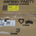 imprsv Marquee Numbers Large 90th-Birthday Decorations: 4ft Light Up Number Party Decor 90 Year Old Women and Men Birthday Decoration Backdrop Anniversary Cardboard Big Mosaic Balloon Frame Number 90