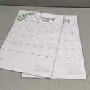 Wall Calendar 2026, Large Wall Calendar 2026-2027, JAN 2026 - JUN 2027, 12" x 17"2026 Hanging Calendar with Twin-Wire Binding + Hanging Hook + Julian Dates for Home & Office Organization (white-Leaves-12*17) 2 pieces