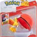 Pokmon PKW3132 - Clip 'n'Go Pok Balls - Fynx & Pokball, Official Pokball with 5 cm Figure