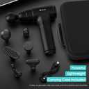 AERLANG Massage Gun, Deep Tissue Muscle Back Massage for Athletes Pain Relief, Percussion Massager with 6 Massages Heads & 20 Speed Fathers Birthday Day Gifts from Daughter Portable Back Massager Gun (Carbon)