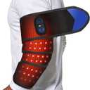 Cordless Arm Heating Pad Wrap with Red Light, 5000mAh Elbow Heating Pad Wrap, Fast Heating, Heated Elbow Arm Sleeve with 3 Heat & Timing Settings