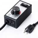 CDMALL AC Motor Speed Controller 120V 15A Max Electronic Fan Speed Controller Variable Adjuster for Hydroponics Inline Duct Exhaust Ceiling Fans with 6' Long Cord