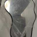 Irregular Wall Mirror - Wall Mirrors Decorative 22"x 36" Asymmetrical Abstract Mirror Aviation Aluminum Alloy Frame Unique for Bathroom, Bedroom, Living Room, Cloakroom, Entryway Black