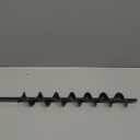 Gray Bunny Auger Drill Bit for Planting - 1.75" Wide Helix x 24" Long Extended Length Bulb Planter Tool for Flowers Planting Auger Post Hole Digger, 8 mm Diameter Non-Slip Hex Shank - Rustproof