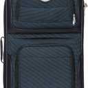 Travel Select Amsterdam Softside Expandable Luggage with Rolling Wheels, Navy, 25-Inch Medium