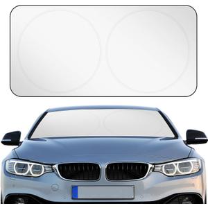 Woanger Windshield Sun Shade Foldable Car Front Window Covers for Car Accessories Sun Heat UV Rays Visor Protector Protection for Universal Cars SUV Truck (Solid Style)