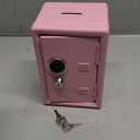 Younion Money Safe and Cash Lock Box, Mini Size Security Safe Box for Money Jewelry and valuables, 4.6"x 4.2"x 6.9" Pink