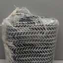 Lahome Belle Boho Rugs for Entryway, 2x5 Laundry Room Rug Lightweigh Cotton Washable Runner Rug with Tassels, Farmhouse Black Bath Door Mats Indoor Non Shedding Runners for Hallways Bedroom