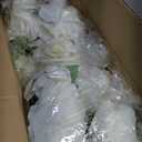 NUPTIO Flower Ball Arrangement Bouquet - 2 Pcs 15.7 inch Diameter White Fake Flowers Roses Balls for Centerpieces Tables - Artificial Rose Arrangements for Wedding Centerpiece Table Decorations