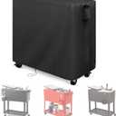 Party Cooler Cart Cover, Tear, with Snow Dust Sun for Outdoor Cold Drink Cart 42x50x22 Inch