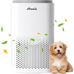 Air Purifiers for Home Large Room Bedroom Up to 1800Ft², Avamia H14 HEPA Air Purifier for Pets with Laser Air Quality Sensor and Sleep Mode, Air Filter Cleaner for Dust, Smoke, Pets Hair, Odor, Pollen
