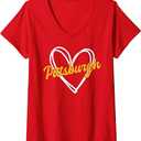 Pittsburgh Heart Man Woman Girl Kid T-Shirt, XXL