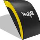 Yes4All Abdominal Exercise Pads, Foldable Ab Workout Equipment for Home Gym Core Training & Back Stretching, Sit Up Mat for Floor Exercises (C3. Yellow)