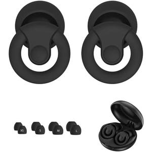 4 PACK Doperock 33DB Ear Plugs for Noise Reduction, Reusable Concert Earplugs Hearing Protection, Soft Silicone Ear Plugs for Sleeping, Focus, Noise Sensitivity - 8 EarTips in XS/S/M/L