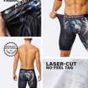 Arjen Kroos Men's Compression Shorts Athletic Workout Running Performance Underwear Long Boxer Briefs (XX-Large, Lion)