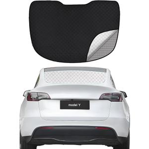 ZATOOTO Rear Windshield Sunshade for 2019-2024 Tesla Model Y Rear Windshield Sunshield Double Layer Design for Sunshade and Privacy Offer Great Visibility Sun Blocker Back Window Sun Shade for Model Y