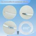 Drain Hose Extension for Nugget & Opal Ice-Maker 1/4'' ID Ice Maker Water Line Hose Repalcement Tube Silicone