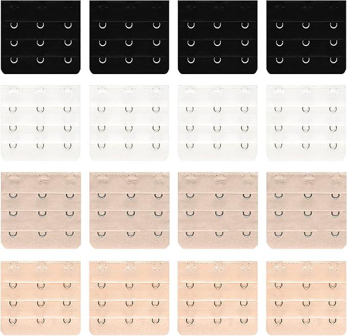 2 x PANDABASIC 16 Pieces Bra Extender Women's Soft and Comfortable Bra Extension