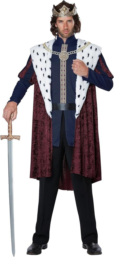 Men's Royal King Costume (Large/X-Large, Multi-colored)