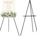 MEEDEN Wooden Easel Stand for Display: Black Wood Tripod for Wedding Sign - Poster Board Holder for Welcome Picture