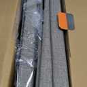 Wider Dog Ramp for High Bed with Storage 18" H, Foldable Dog Stairs for Small Medium Large Older Senior Animal, Sturdy Dog Step for Climbing Bed or Couch, Arthritis-Friendly (Gray, No Condo)