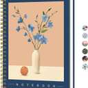 ZOTIA Lined Spiral Journal for Women, A5 Aesthetic Hardcover Notebook for Work, School & Note Taking, Pretty College Ruled Journal, 140 Pages, 6" x 8", Soft Balance