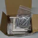 2 x 304 Stainless Adjustable Handrail Brackets, Heavy Duty Wall Square Brackets for Stair Handrail Flat Balusters with Base Cover 2pcs