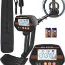 Metal Detector for Kids, 8" Waterproof Coil, Fun LCD Display with All Metal & Disc Modes, Adjustable Lightweight Starter Kit for Junior Treasure Hunts, Gifts for Kids Ages 8-12, MD-4070