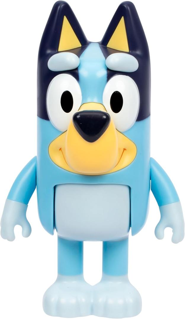 Bluey Talking Toy Chat Mates Playset, Articulated, Talking Kids Toy with 10 Iconic Phrases, Interactive Play Toys Figures Set for Kids, Ages 3+
