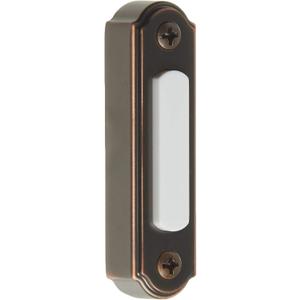 Heath Zenith SL-257-02 Wired Push Button, Oiled-Rubbed Bronze (1 Pack)