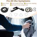 4392065 Dryer Repair Kit with 341241 Dryer Belt, 349241t, 691366 - Dryer Parts for Whirlpool Kenmore Maytag Amana, Fit for Model wed4815ew1 ned4655ew1, Replaces AP3131942 AP6010582 WP691366 AP3098345