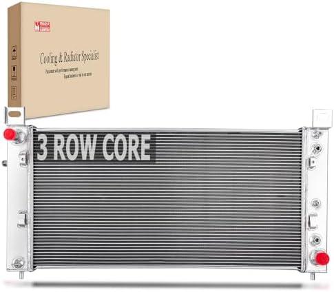 34 Inch Radiator for 1999-2014 Chevy Silverado 1500 2500 3500 GMC Sierra Yukon Tahoe Suburban Avalanche Cheyenne Escalade 2000 2001 2002 2003 2004 2005 2006 2007 2008 2009 2010 2011 2012 2013 Aluminum