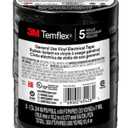 Temflex 3/4 in. x 60 ft. 1700 Electrical Tape Black (5-Pack)