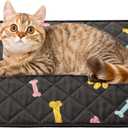 SPXTEX Dog Crate Pads Dog Pee Pads Rugs Washable Dog Pads, Non Slip Puppy Pee Pads for Small Dogs, Waterproof Pet Pad Rug, Dog Whelping Training Pads for Dogs, 2 Piece, 20"x30" Black