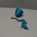 Aodomis Adomis 12inch 3D Printed Dragon Egg with Articulated Crystal Dragon Inside -Fidget Toys for Kids 8-12,Dinosaur Egg Toys for Kids Teens Adults, (Laser Cyan)