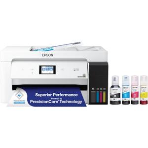 Epson EcoTank ET-15000 Wireless All-in-One Wide-Format Supertank Printer
Cartridge-free print, scan, copy, fax; up to 17 ppm, 13 x 19 in., Ethernet; ideal for home and small offices