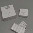 cudinham Print Pods Mini Printer, Thermal Inkless Sticker Maker with 10 Rolls Printing Paper, Pocket Printpod for Phone, Impresora Porttil for Notes, DIY, Compatible with iOS & Android (White)