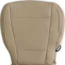 NLQR Front Driver Bottom Replacement Perforated Leather Seat Cover Compatible with Ford F150 Lariat 2015-2017 Compatible with Ford F250 F350 F450 F550 2017-2022 Medium Light Camel Tan #HC or EC