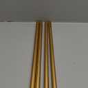 Gallery Rails for Shelves 3 Pcs 1/5" Diameter 11.8" Length Railing Rods Hardware for Glass Display Cabinet and Shelf Spindle Replacement (golden)