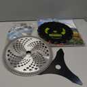 9" x 20T Chainsaw Tooth Cutter,10" x 80T Carbide Tip Brush Blades,10" x 3 Teeth Carbon Steel Brush Cutter Blades with Universal Adapter Kit Compatible with Cutter, Trimmer, Weed Eater