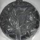 LIN CHUAN Large Decorative Bowl, Modern Resin Pedestal Bowl for Home Decor, Stylish Fruit Bowl for Kitchen Counter, Chic Key Holder for Entry Table, Matte Black