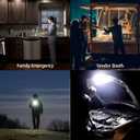 Tent Light LED Rechargeable Camping Portable Hanging Lantern,IPX5 Waterproof Outdoor Lights with 4000LM and Battery Power, Camp Lamp Light for Glamping Indoor Outages Car Repair(Magnet)