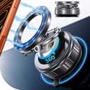 DIMONCOAT 2026 Upgraded Metal Vacuum Magnetic Phone Holder for Car [109LB Suction+2800gf Magnetic], 360 Magsafe Car Mount Suction Cup Phone Mount, Foldable Car Phone Holder for iPhone 17/16 Pro Max (Black)