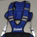 ZELUS Weighted Vest for Men and Women | 4-10lb Vest with 6 Ironsand Weights for Home Workouts | Adjustable Body Weight Vest Exercise Set for Cardio and Strength Training (Blue)