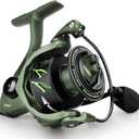 KastKing Spartacus II Spinning Fishing Reels for Saltwater & Freshwater
Max Drag: 22 lb, 7+1 BB, 12.5 oz, Graphite Frame, 5.2:1 Gear Ratio, Size 500 & 1000 Perfect for Ice Fishing