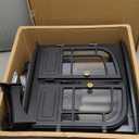 Sweetcrispy Freestanding Electric Fireplace Heater, 26Two Door Fireplace with 3D Flame Effect, Overheating Safe Design, Energy Saving Space Heater with 12H Timer&Remote for Living Room, Bedroom,Black