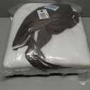 downluxe Chair Cushions for Dining Chairs, Memory Foam Linen Kitchen Chair Pads with Ties, Waterproof, Stain-Resistant and Washable Cover, 17" x 16" x 2.5", Brown, 2 Pack