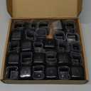 28 Pcs Chair Leg Sliders for Carpet, Square Chair Leg Floor Protectors Glides, Silicone Furniture Leg Protectors Caps, Carpet Protectors Table Feet Teflon Covers Pads (Fit:1-1/8" ~ 1-1/2")