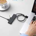 Anker USB Hub 4 Ports, Multiple USB 3.0 Hub, USB Splitter for Laptop, Extender for A Port Laptop, PC, Desktop and More [Charging Not Supported](2ft USB-A)